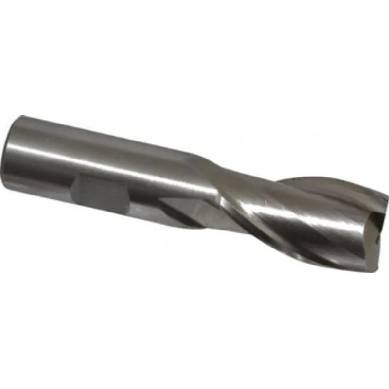 Value Collection 22mm, 1-1/2 LOC, 3/4 Shank Diam, 3-3/4 OAL, 2 Flute, Cobalt Square End Mill Single End, Uncoated, Sp...